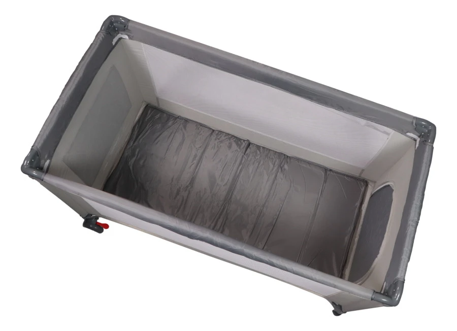 Ding Deluxe Grey Campingbedje incl. Bodemverhoger Ding Deluxe Grey Campingbedje Incl. Bodemverhoger -babybenodigdheden