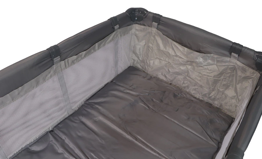 Ding Deluxe Grey Campingbedje incl. Bodemverhoger Ding Deluxe Grey Campingbedje Incl. Bodemverhoger -babybenodigdheden