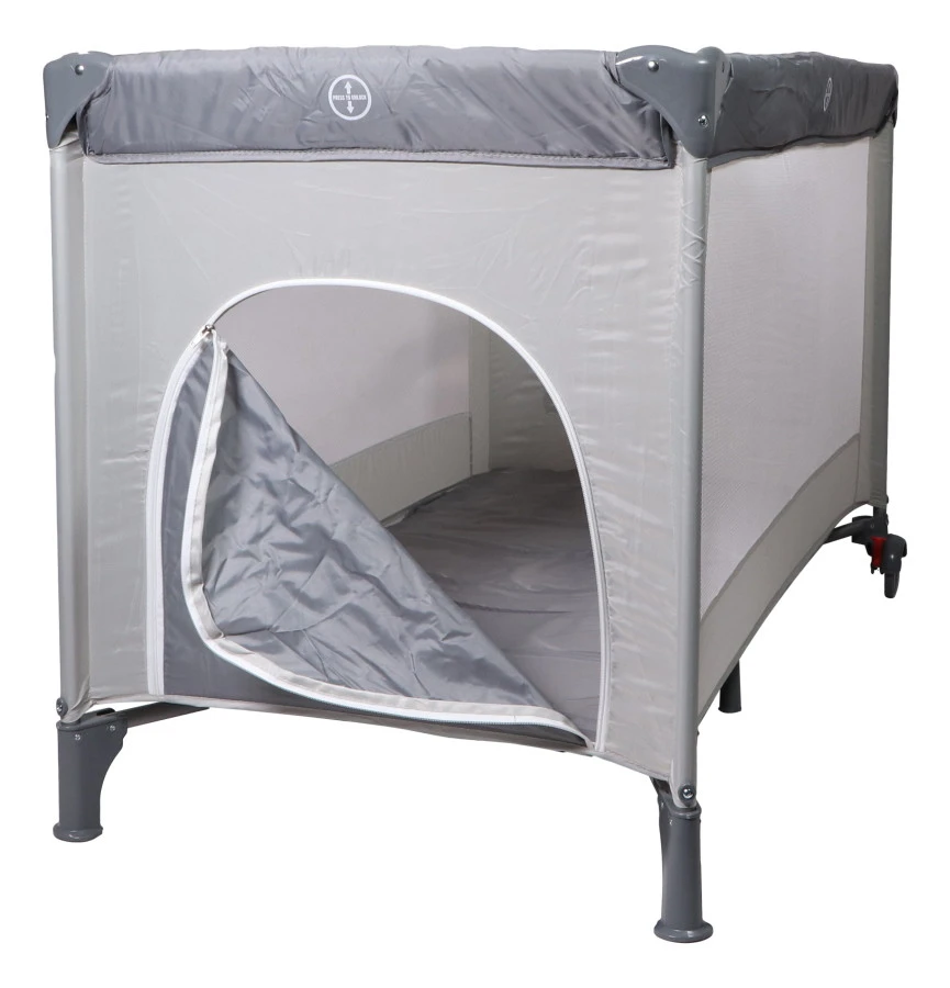 Ding Deluxe Grey Campingbedje incl. Bodemverhoger Ding Deluxe Grey Campingbedje Incl. Bodemverhoger -babybenodigdheden