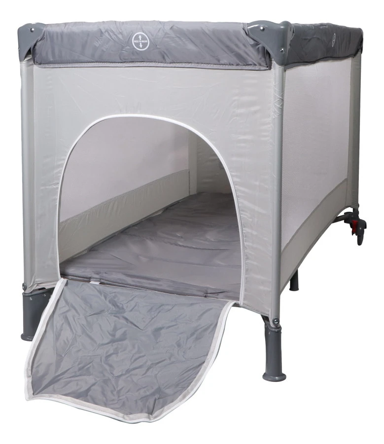 Ding Deluxe Grey Campingbedje incl. Bodemverhoger Ding Deluxe Grey Campingbedje Incl. Bodemverhoger -babybenodigdheden