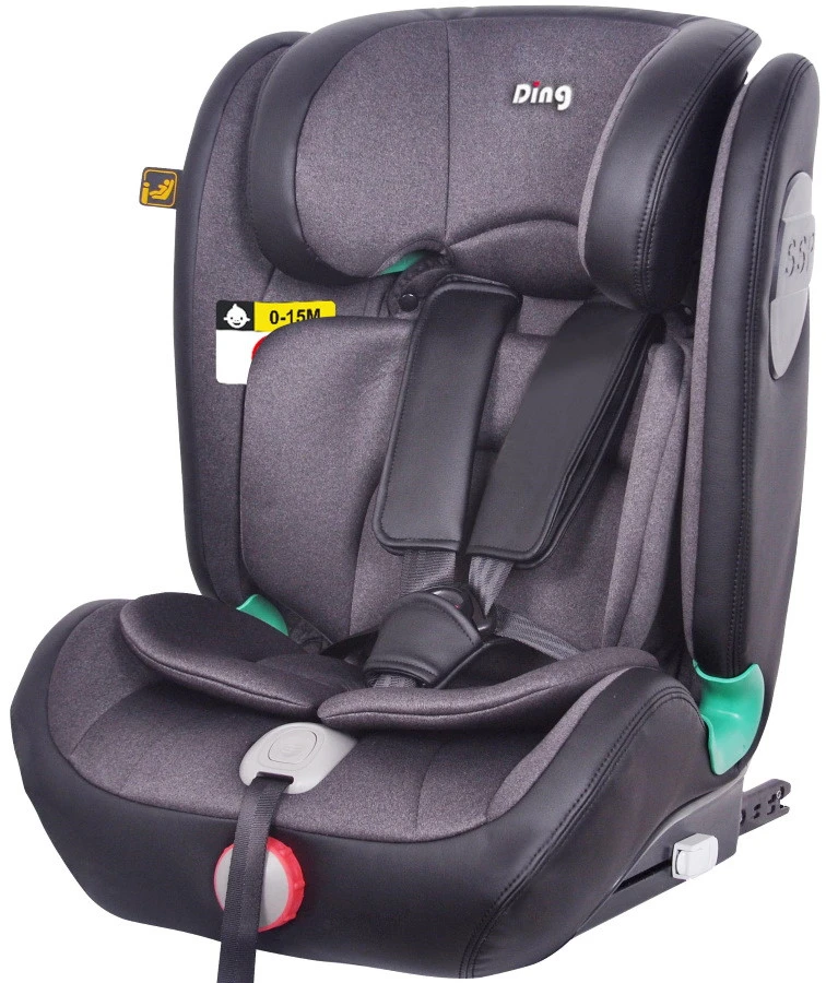 Ding York Black Leather i-Size Autostoel 9-36 kg K63 Ding York Black Leather I-Size Autostoel 9-36 Kg K63 -babybenodigdheden mamaloes ding york black leather i size autostoel 9 36 kg k63 2