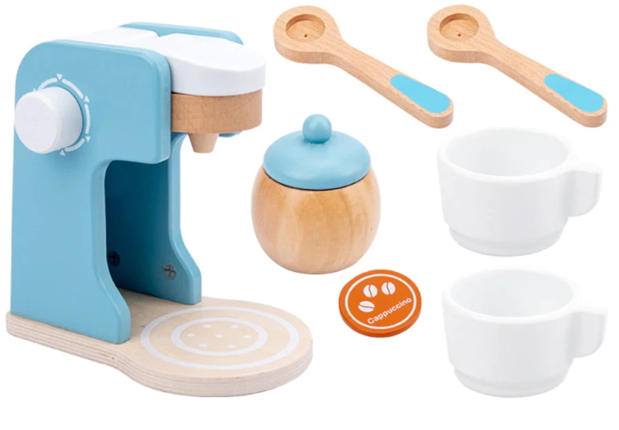 Eco Toys Blauw Houten Koffiezetapparaat HC493384 Eco Toys Blauw Houten Koffiezetapparaat HC493384 -babybenodigdheden mamaloes eco toys blauw houten koffiezetapparaat hc493384 1