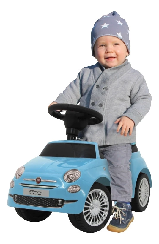 Eco Toys Fiat 500 Blauw Loopauto HZ8620 Eco Toys Fiat 500 Blauw Loopauto HZ8620 -babybenodigdheden mamaloes eco toys fiat 500 blauw loopauto hz8620 1