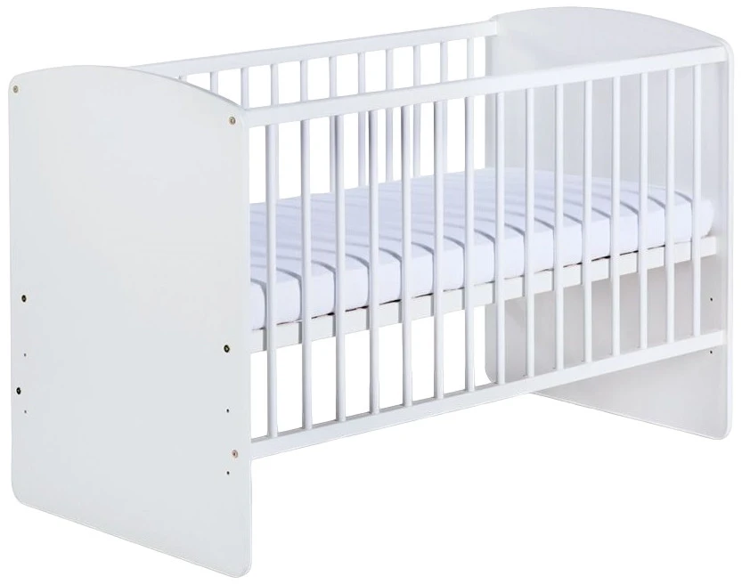 MamaLoes Ledikant Karolina Wit 60 x 120 cm MamaLoes Ledikant Karolina Wit 60 X 120 Cm -babybenodigdheden