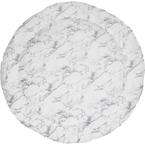 MamaLoes Marmer Wit 90 cm Rond Boxkleed ML020208 MamaLoes Marmer Wit 90 Cm Rond Boxkleed ML020208 -babybenodigdheden