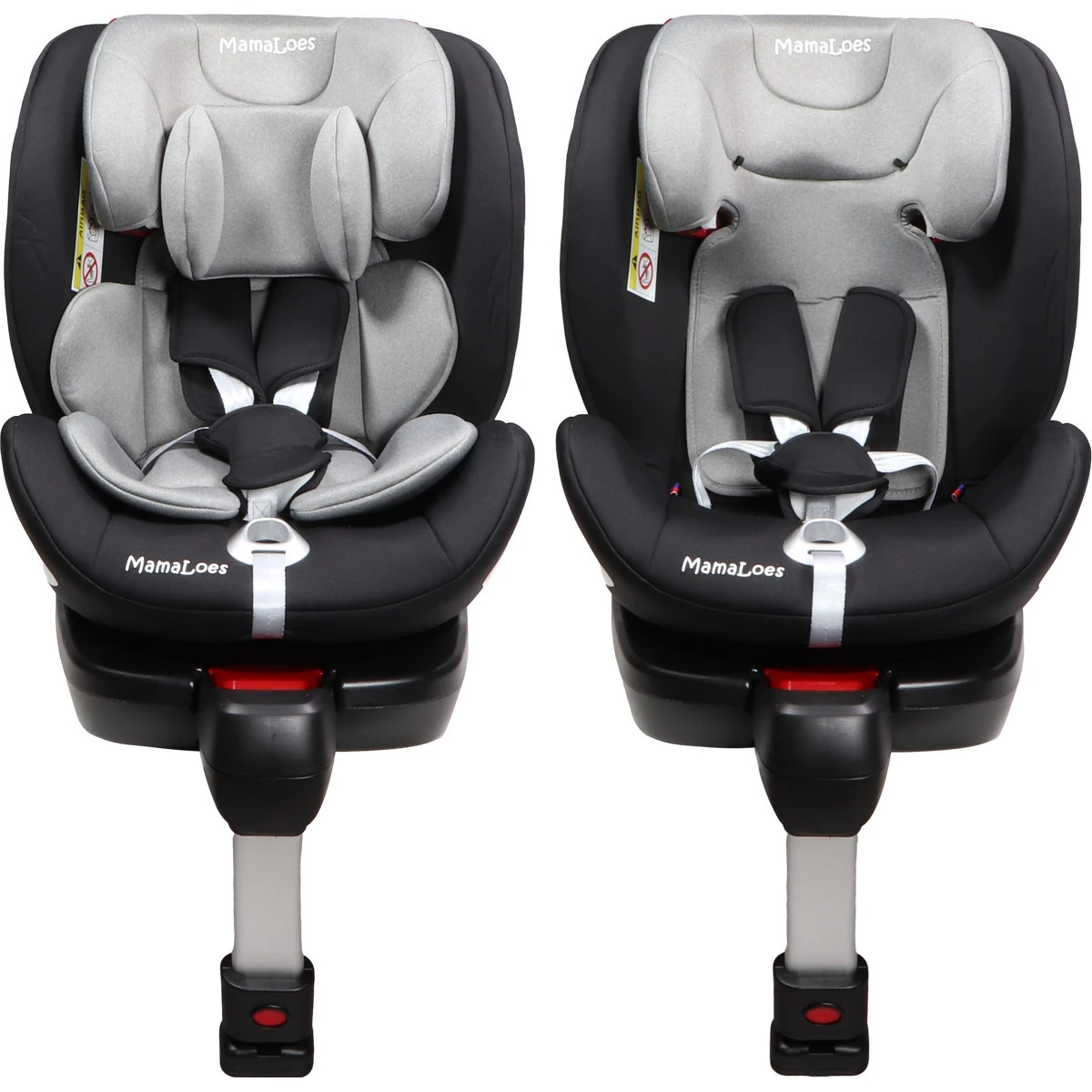 MamaLoes Max Grijs/Zwart 360° Isofix Autostoel 0-36kg ML050214 MamaLoes Max Grijs/Zwart 360° Isofix Autostoel 0-36kg ML050214 -babybenodigdheden mamaloes max grijs zwart 360 isofix autostoel 0 36kg ml050214 5 1