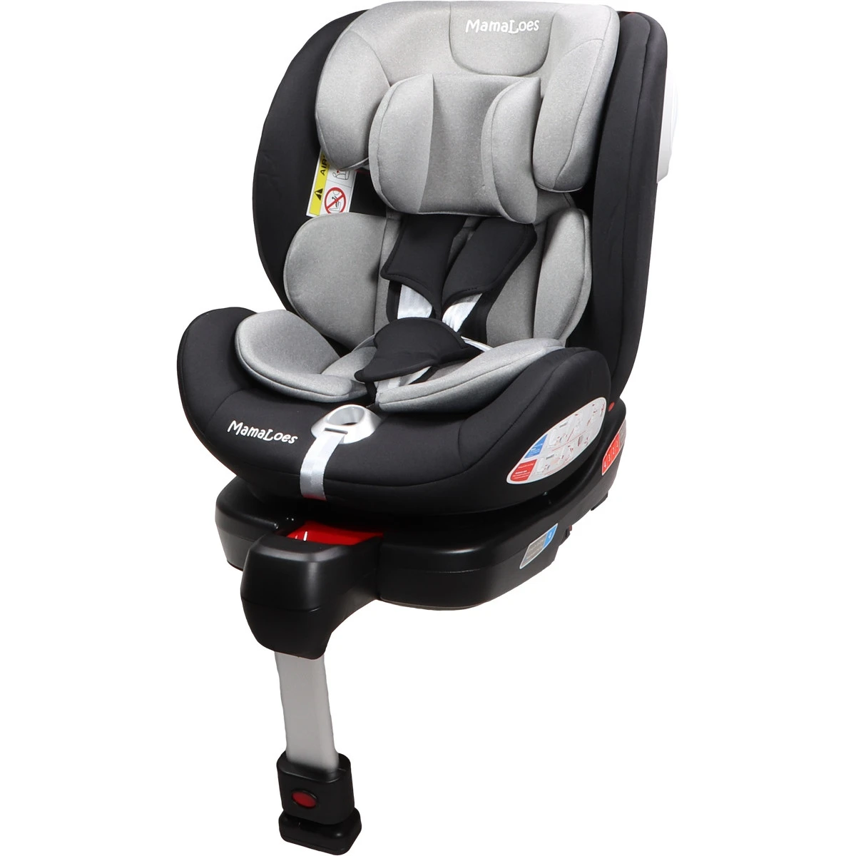 MamaLoes Max Grijs/Zwart 360° Isofix Autostoel 0-36kg ML050214 MamaLoes Max Grijs/Zwart 360° Isofix Autostoel 0-36kg ML050214 -babybenodigdheden mamaloes max grijs zwart 360 isofix autostoel 0 36kg ml050214 6 1