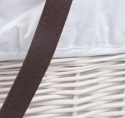 MamaLoes Rotan Wit Draagwieg Met Witte Bekleding 66933 -babybenodigdheden mamaloes rotan wit draagwieg met witte bekleding 66933 4