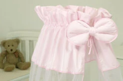 MamaLoes Royal Zacht Roze Voile Baby Wiegje 66757 -babybenodigdheden mamaloes royal zacht roze voile baby wiegje 3