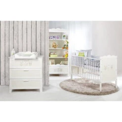 Ledikant Uil Wit 60x120 Cm 4 Ledikant Uil Wit 60x120 Cm -babybenodigdheden mamaloes uil wit babykamer 4 1