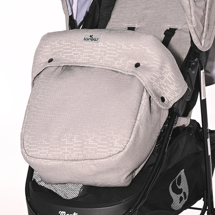 Lorelli Martina Cool Grey Wandelwagen 1002171-2386 Lorelli Martina Cool Grey Wandelwagen 1002171-2386 -babybenodigdheden martina footcover