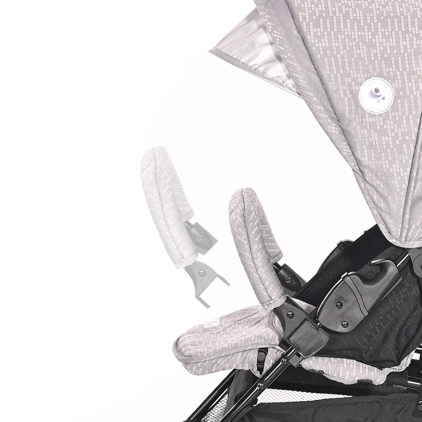 Lorelli Martina Cool Grey Wandelwagen 1002171-2386 Lorelli Martina Cool Grey Wandelwagen 1002171-2386 -babybenodigdheden martina removable front bar