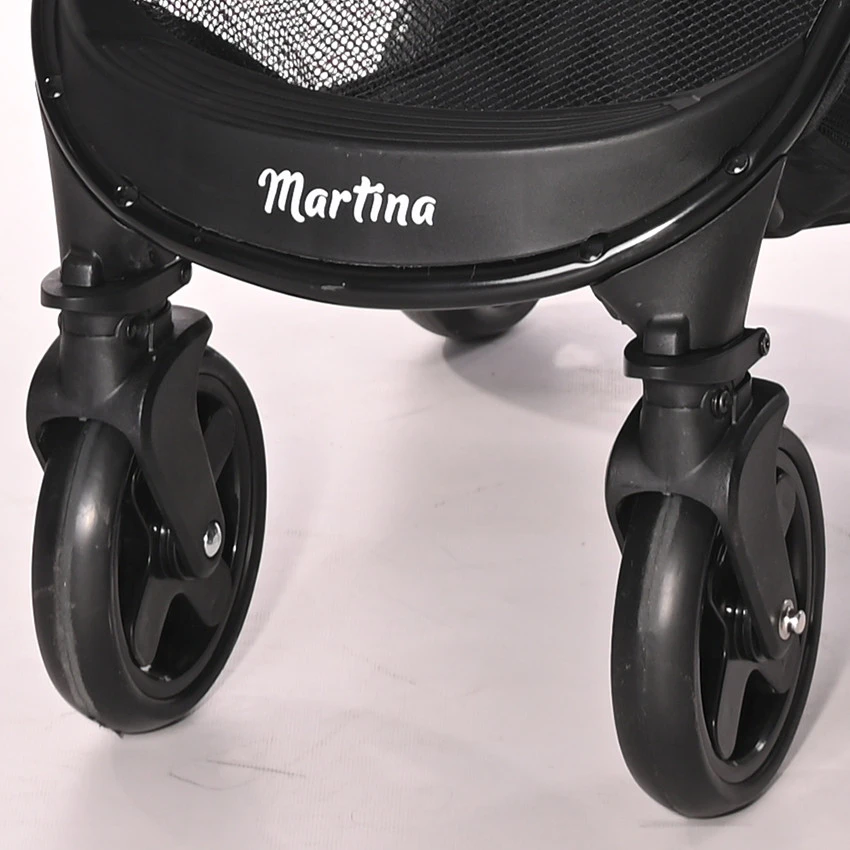 Lorelli Martina Cool Grey Wandelwagen 1002171-2386 Lorelli Martina Cool Grey Wandelwagen 1002171-2386 -babybenodigdheden martina swivelling front wheels