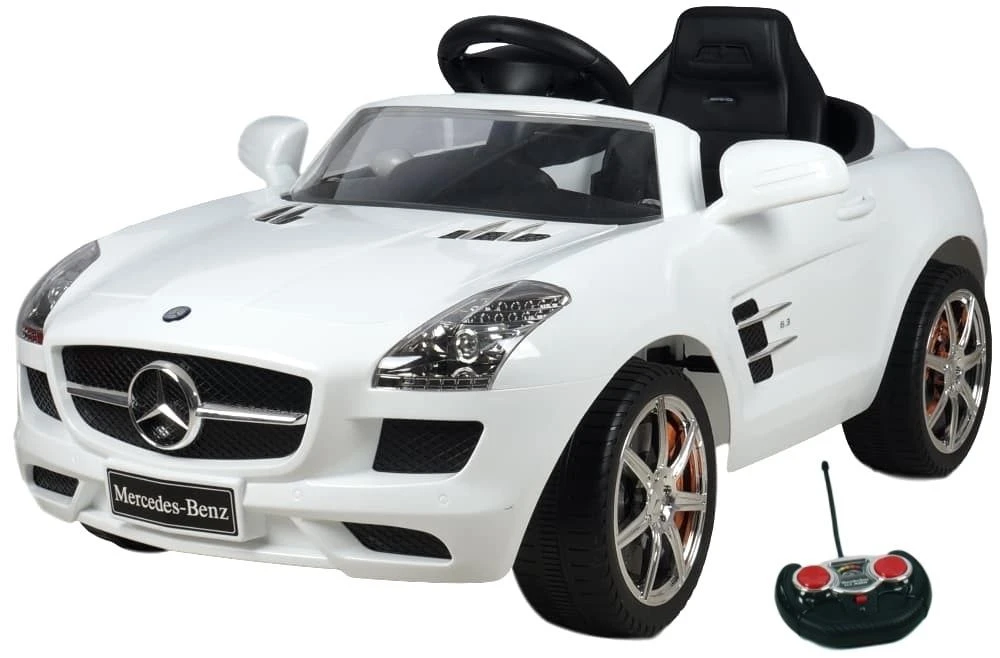 Eco Toys Mercedes SLS Wit Elektrische Kinderauto CLB-681r Eco Toys Mercedes SLS Wit Elektrische Kinderauto CLB-681r -babybenodigdheden mercedes elektrische auto wit