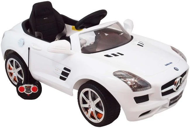 Eco Toys Mercedes SLS Wit Elektrische Kinderauto CLB-681r Eco Toys Mercedes SLS Wit Elektrische Kinderauto CLB-681r -babybenodigdheden mercedes wit 1
