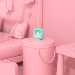 MOB Billy Turquoise Klok En Nachtlampje BILLY-BL-01 6 MOB Billy Turquoise Klok En Nachtlampje BILLY-BL-01 -babybenodigdheden mob billy turquiose klok en nachtlampje billy bl 01 4