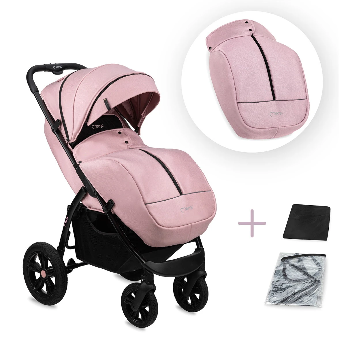 Momi Miya Pink Wandelwagen WOSP00031 Momi Miya Pink Wandelwagen WOSP00031 -babybenodigdheden momi miya pink wandelwagen wosp00031 11