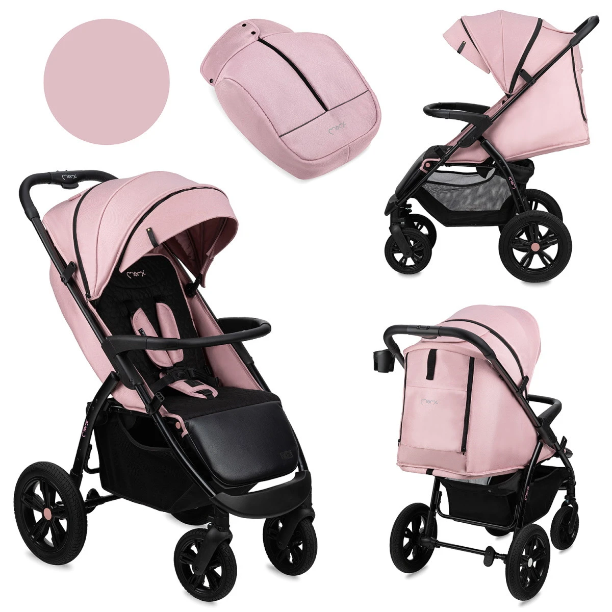 Momi Miya Pink Wandelwagen WOSP00031 Momi Miya Pink Wandelwagen WOSP00031 -babybenodigdheden momi miya pink wandelwagen wosp00031 12