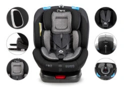 Momi Tordi Grijs Isofix 360° 0-36 Kg Autostoel FOSA00017 -babybenodigdheden momi tordi grijs isofix 360 0 36 kg autostoel fosa00017 12