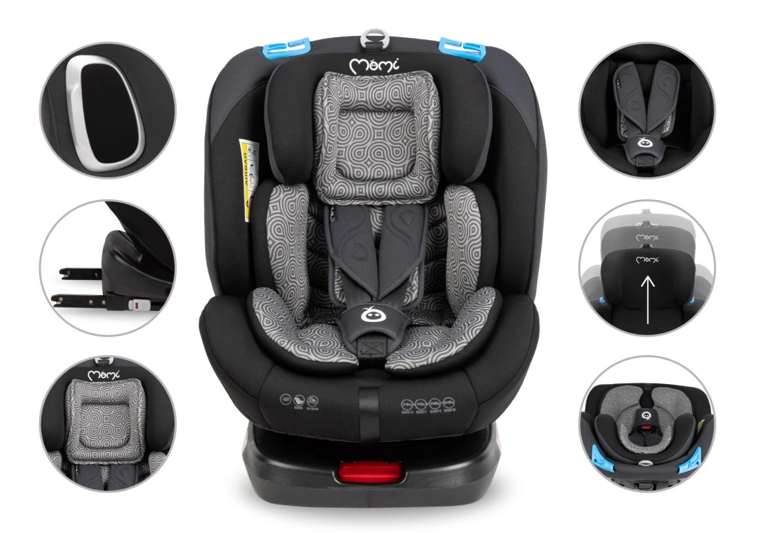 Momi Tordi Grijs Isofix 360° 0-36 Kg Autostoel FOSA00017 -babybenodigdheden momi tordi grijs isofix 360 0 36 kg autostoel fosa00017 12