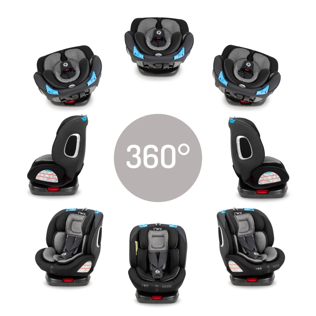 Momi Tordi Grijs Isofix 360° 0-36 Kg Autostoel FOSA00017 -babybenodigdheden momi tordi grijs isofix 360 0 36 kg autostoel fosa00017 7