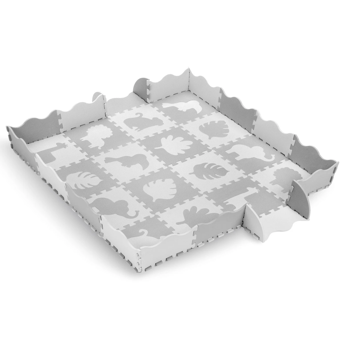 Momi Zawi Grey Schuimrubberen Puzzelmat met Rand MAED00013 Momi Zawi Grey Schuimrubberen Puzzelmat Met Rand MAED00013 -babybenodigdheden momi zawi grey schuimrubberen puzzelmat met rand maed00013 2