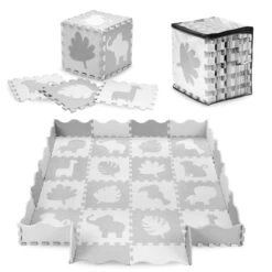 Momi Zawi Grey Schuimrubberen Puzzelmat Met Rand MAED00013 9 Momi Zawi Grey Schuimrubberen Puzzelmat Met Rand MAED00013 -babybenodigdheden momi zawi grey schuimrubberen puzzelmat met rand maed00013 8