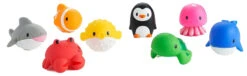 Munchkin Ocean Sea Squirts 8 Stuks Badspeeltjes 01233501 -babybenodigdheden munchkin ocean sea squirts 8 stuks badspeeltjes 01233501 1 1