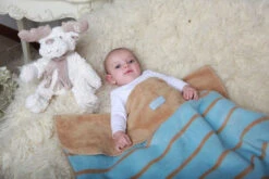 Zaffiro Grijs & Antraciet Halve Cirkels 75 X 100 Cm Wiegdeken 40733 -babybenodigdheden paski niebbra 4 1