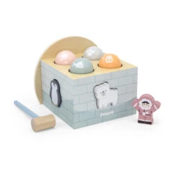 PolarB Houten Iglo Hamerspel 44097 3 PolarB Houten Iglo Hamerspel 44097 -babybenodigdheden polarb houten iglo hamerspel 44097