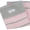 Zaffiro Grijs & Lichtroze Gestreept 75 X 100 Cm Wiegdeken 15120 -babybenodigdheden rozegrijzestrepen 4