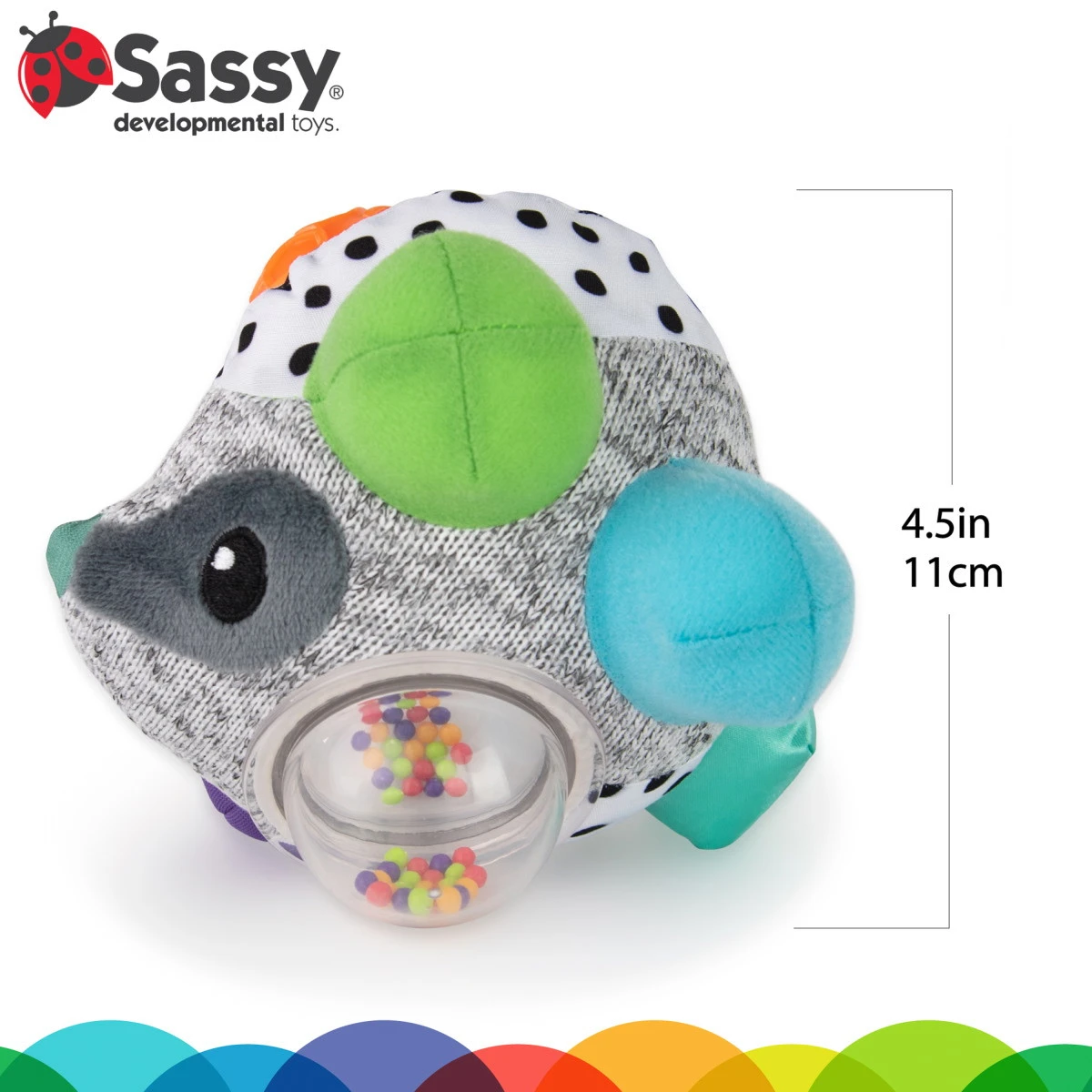 Sassy Bumpy Badger Educatieve Speelbal S80931 Sassy Bumpy Badger Educatieve Speelbal S80931 -babybenodigdheden sassy bumpy badger educatieve speelbal 2
