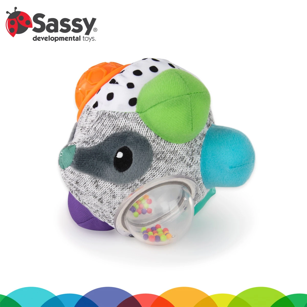 Sassy Bumpy Badger Educatieve Speelbal S80931 Sassy Bumpy Badger Educatieve Speelbal S80931 -babybenodigdheden sassy bumpy badger educatieve speelbal 4