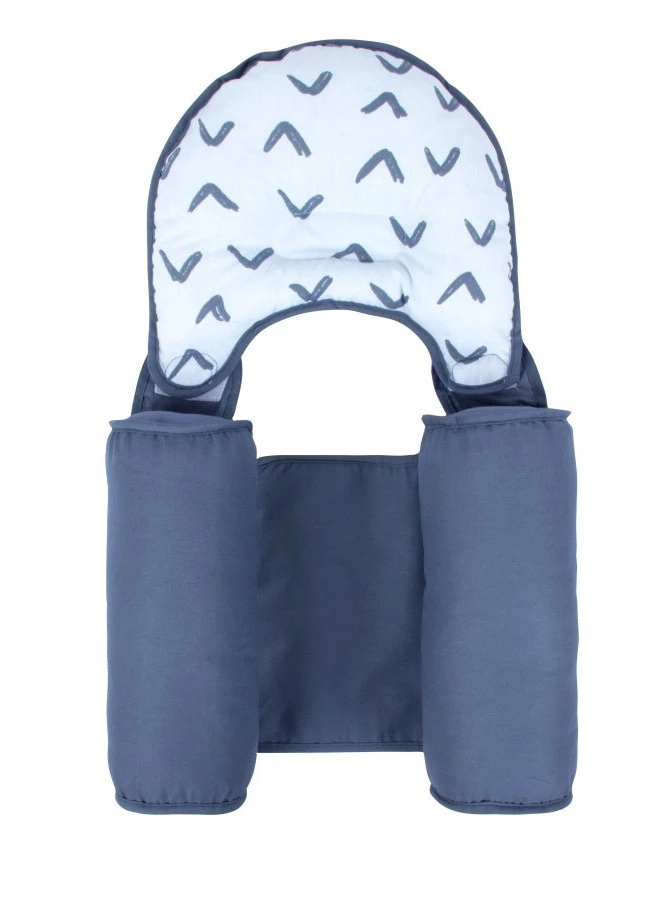 Sevibaby Blue Boomerang Steunkussen met Hoofdkussentje 33-154 Sevibaby Blue Boomerang Steunkussen Met Hoofdkussentje 33-154 -babybenodigdheden sevibaby blue boomerang steunkussen met hoofdkussentje 1