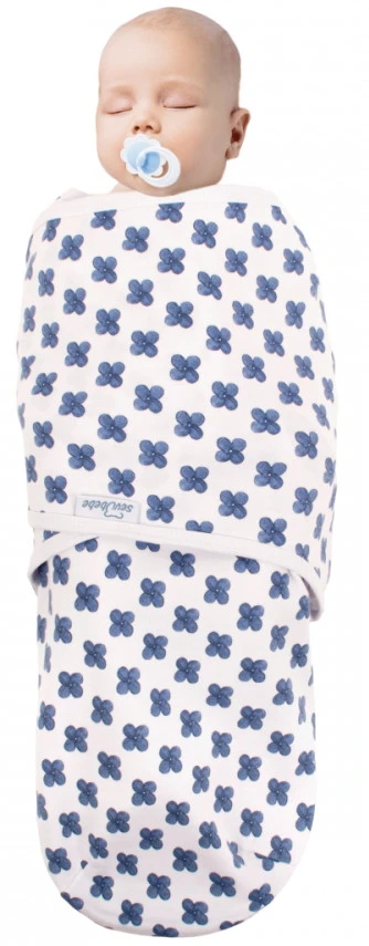 Sevibaby Blue Flower Jersey Inbakerdoek 118-170 Sevibaby Blue Flower Jersey Inbakerdoek 118-170 -babybenodigdheden sevibaby blue flower jersey inbakerdoek 118 170