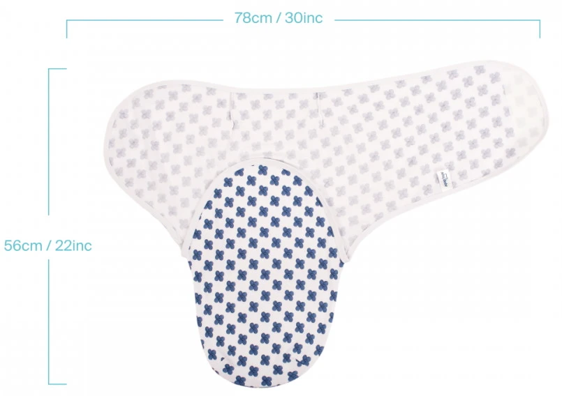 Sevibaby Blue Flower Jersey Inbakerdoek 118-170 Sevibaby Blue Flower Jersey Inbakerdoek 118-170 -babybenodigdheden sevibaby blue flower jersey inbakerdoek 118 170 4