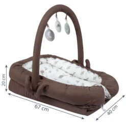 Sevibaby Brown Reflux Multifunctioneel Draagbaar Babynest 275-149 -babybenodigdheden sevibaby nougat reflux multifunctioneel draagbaar babynest 275 149 5 1