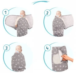 Sevibaby Swan Jersey Inbakerdoek 118-70 -babybenodigdheden sevibaby swan jersey inbakerdoek 118 70 6