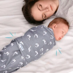 Sevibaby Swan Jersey Inbakerdoek 118-70 -babybenodigdheden sevibaby swan jersey inbakerdoek 118 70 7