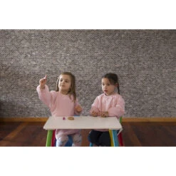 Silly Billyz Towel Antique Pink Messy Eater Slab 117318 -babybenodigdheden silly billy slab sfeer 5 1 2