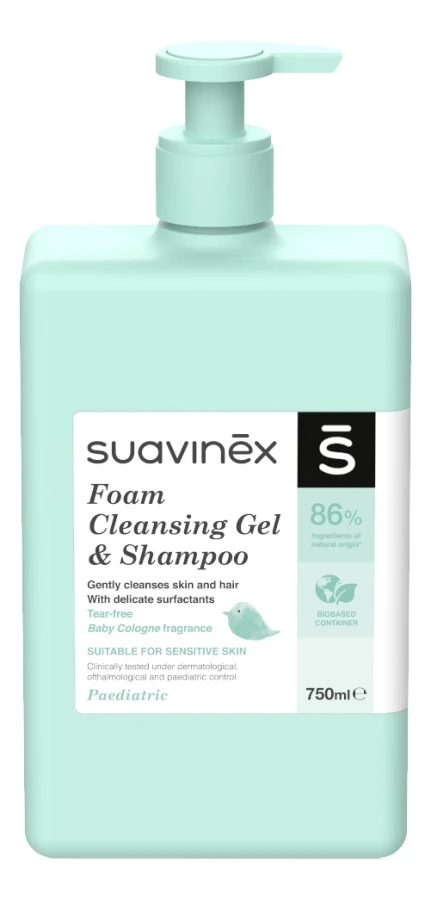 Suavinex Baby 750ml Foam Gel & Shampoo SXZCOS066884 Suavinex Baby 750ml Foam Gel & Shampoo SXZCOS066884 -babybenodigdheden