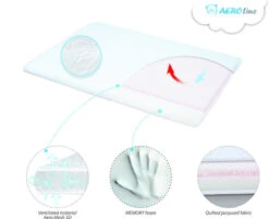 Babymatex AeroLine Slim Wit 40x26 Cm Hoofdkussentje TB0273_01 -babybenodigdheden tb0273 2