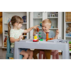 Tega Baby Teggi Grey/Old Rose/Turquoise Multifun 3-in-1 Tafel Met Twee Stoeltjes TI-011-174 5 Tega Baby Teggi Grey/Old Rose/Turquoise Multifun 3-in-1 Tafel Met Twee Stoeltjes TI-011-174 -babybenodigdheden tega baby teggi turquoisenavygrey multifun 3 in 1 tafel 2