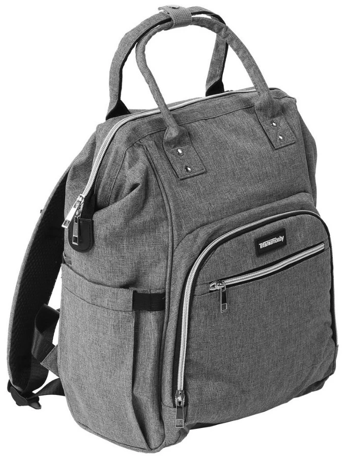 Titaniumbaby Mommy Sports Grey Backpack Verzorgingstas TB-4081 Titaniumbaby Mommy Sports Grey Backpack Verzorgingstas TB-4081 -babybenodigdheden titaniumbaby mommy sports grey backpack verzorgingstas