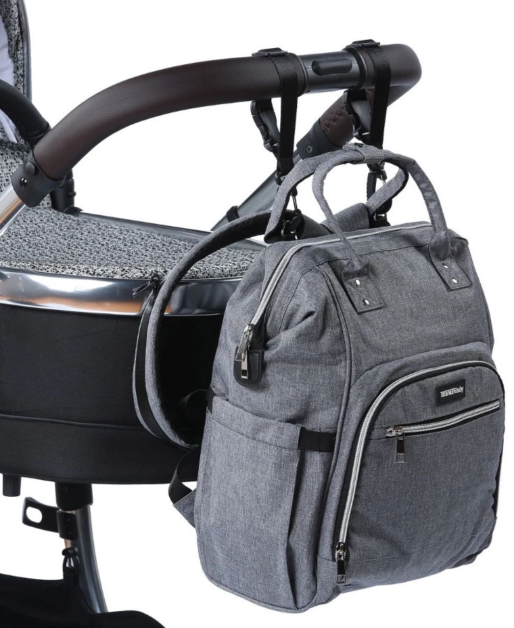 Titaniumbaby Mommy Sports Grey Backpack Verzorgingstas TB-4081 Titaniumbaby Mommy Sports Grey Backpack Verzorgingstas TB-4081 -babybenodigdheden titaniumbaby mommy sports grey backpack verzorgingstas 2