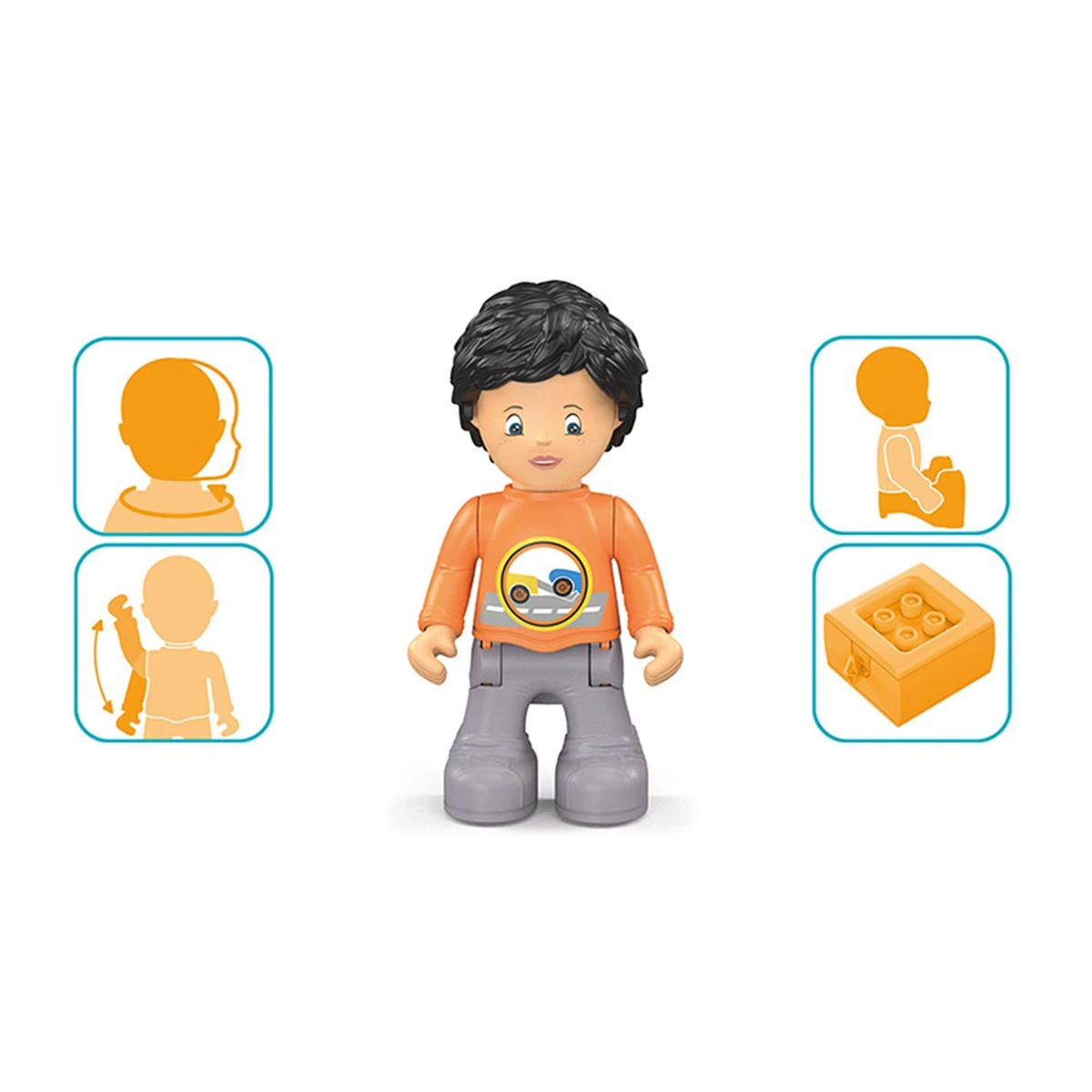 Toddys Chris Carry Educatieve Modulaire Speelgoedauto met Pop TO-0123 Toddys Chris Carry Educatieve Modulaire Speelgoedauto Met Pop TO-0123 -babybenodigdheden toddys chris carry educatieve modulaire speelgoedauto met pop 1