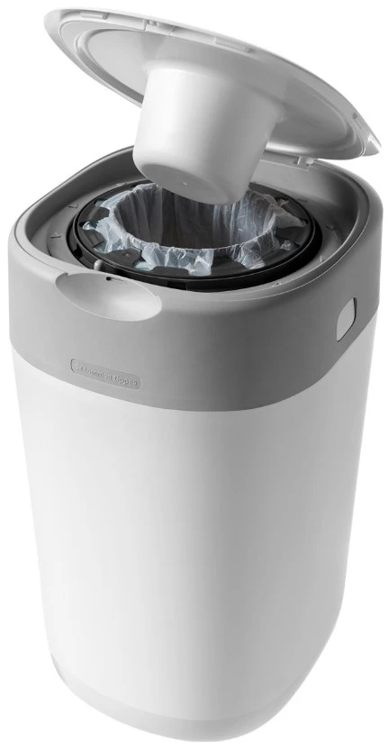 Tommee Tippee Twist & Click Tub Luieremmer Starterset Incl. 6 Cassettes 85100402 (eco) -babybenodigdheden tommee tippee twist click cotton white luieremmer 85101201 2 1