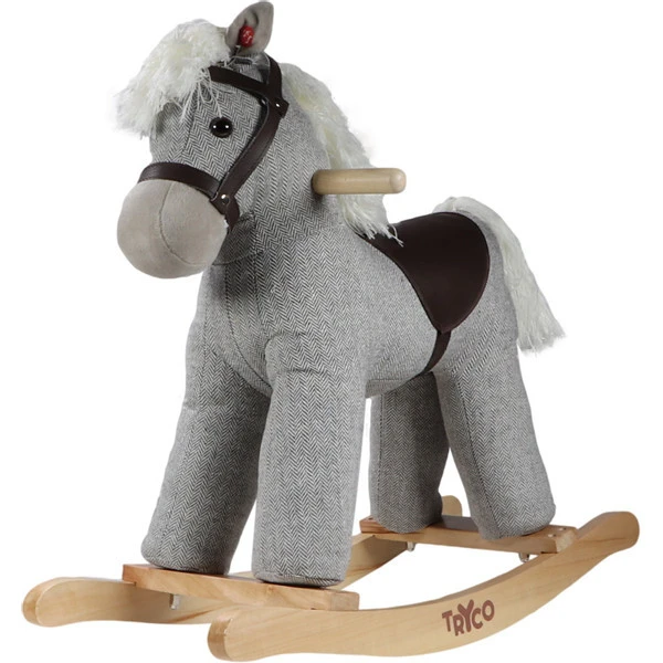 Tryco Milo Grijs Hobbelpaard 18m+ TR-120106 -babybenodigdheden tr 120109 tryco rocking horse big grey 01 1 1