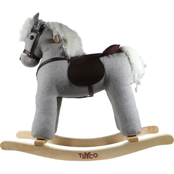 Tryco Milo Grijs Hobbelpaard 18m+ TR-120106 -babybenodigdheden tr 120109 tryco rocking horse big grey 02 1 1