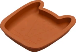 Tryco Leopard Sienna Siliconen Bord TR-392816 -babybenodigdheden tr 392816 8720289396725 leopard sienna silicone plate 03
